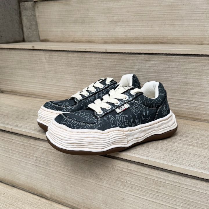 Maison MIHARA YASUHIRO / OLIVER / original sole graffiti printed canvas Low-Top sneaker