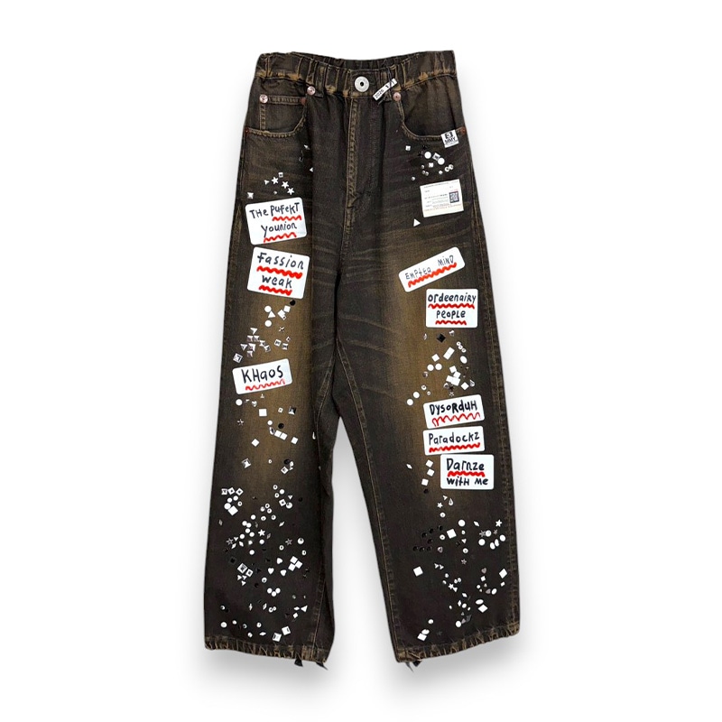 Maison MIHARA YASUHIRO / DENIM JEANS w STICKER