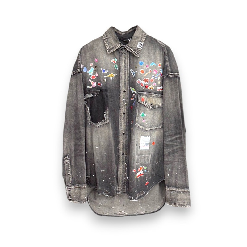 Maison MIHARA YASUHIRO / DENIM SHIRTS w STICKER