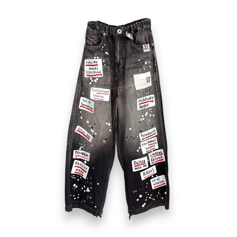 Maison MIHARA YASUHIRO / DENIM STICKER PANTS