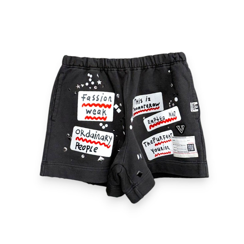 Maison MIHARA YASUHIRO / EMBLLISHED STICKER PANTS