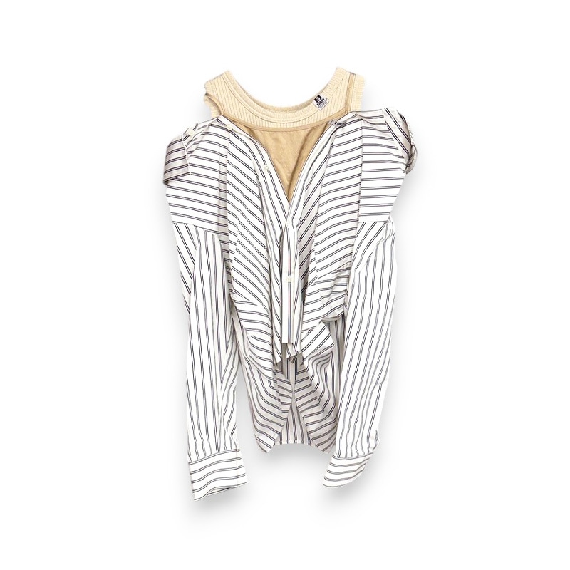 Maison MIHARA YASUHIRO / LAYERED STRIPE SHIRTS