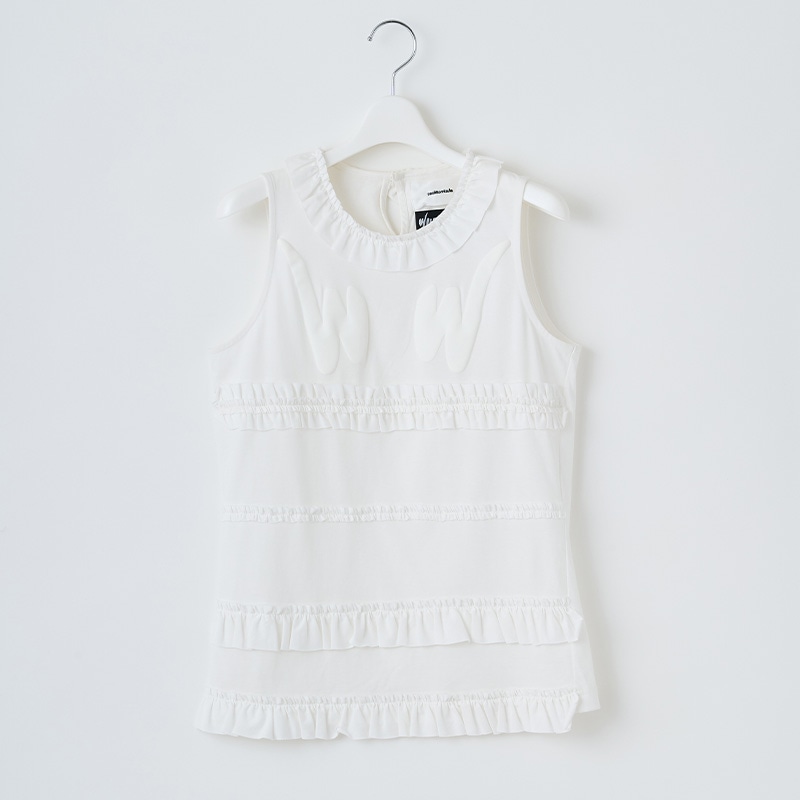 naokitomizuka / WILD THINGS Frilled tank top