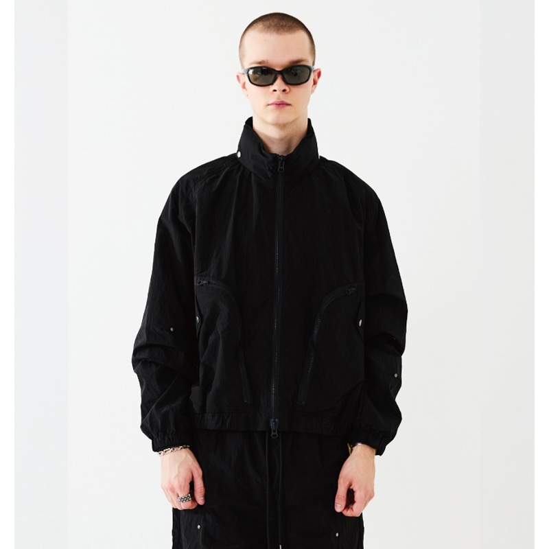 TAUPE / RIPSTOP STAND ZIP JACKET