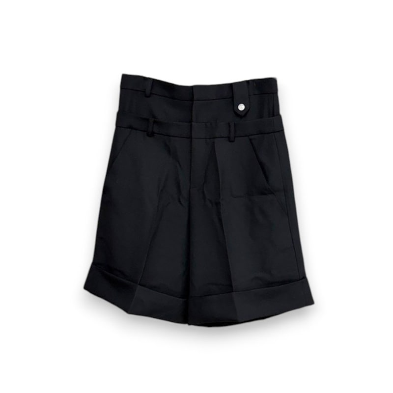 EGONLAB / DOUBLE WAIST WOOL SHORT