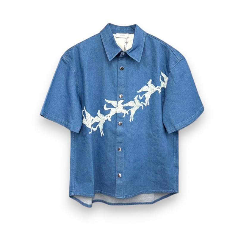 8 on 8 / Pegasus Embroidered Denim Sgirt