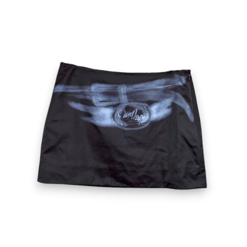 WE11DONE / TROMPE-L'OEIL MINI BELT SKIRT