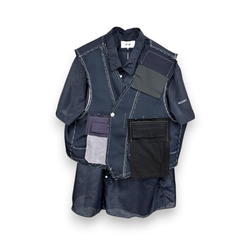 BODYSONG. / DETACHABLE SHIRT+HAND VEST