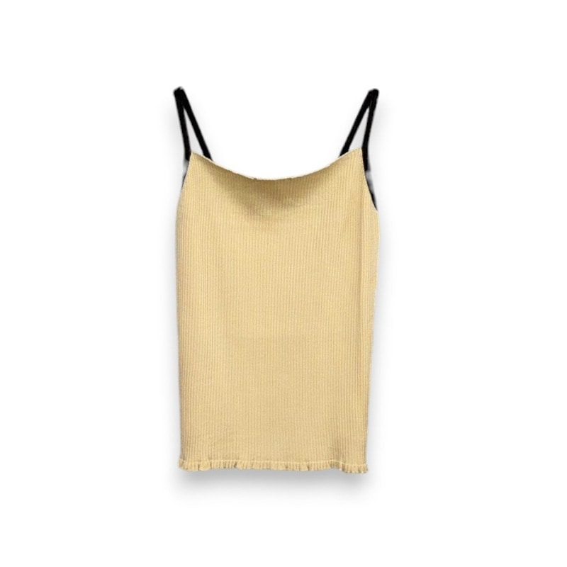TAN / TAN FRLL RIB CAMISOLE