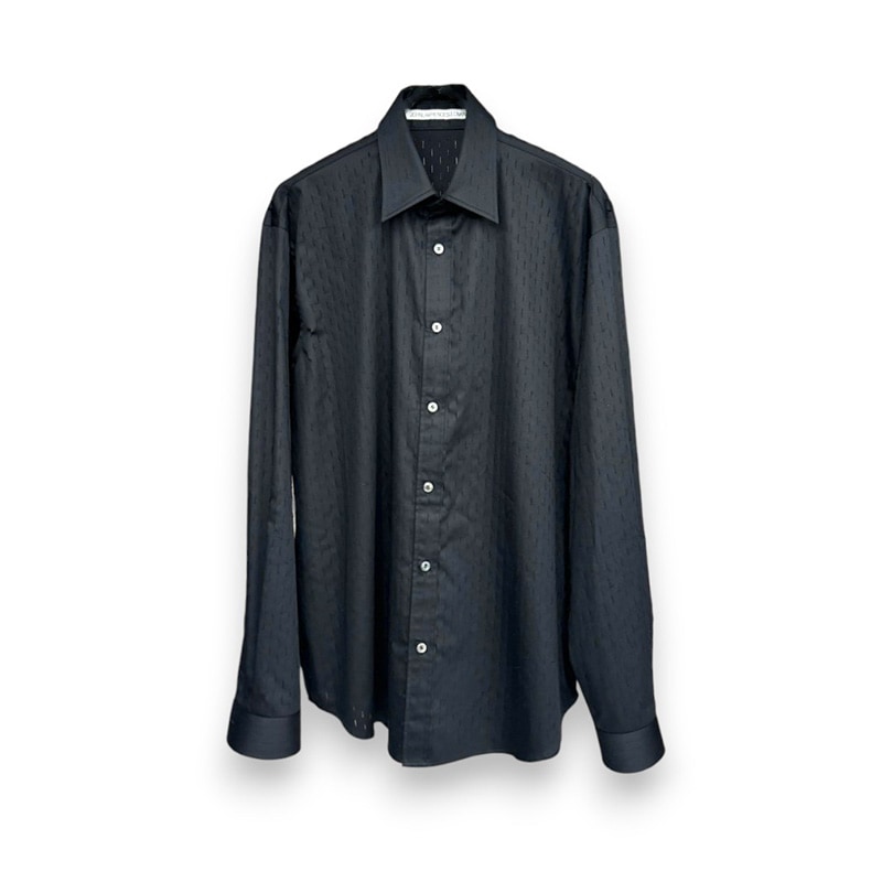 JOHN LAWRENCE SULLIVAN / SLASHED COTTON REGULAR COLLAR SHIRT