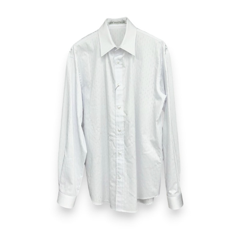 JOHN LAWRENCE SULLIVAN / SLASHED COTTON REGULAR COLLAR SHIRT