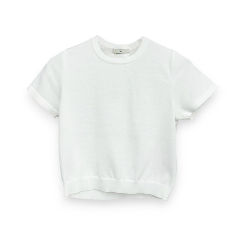 TAN / COMPACT KNITTED TEE