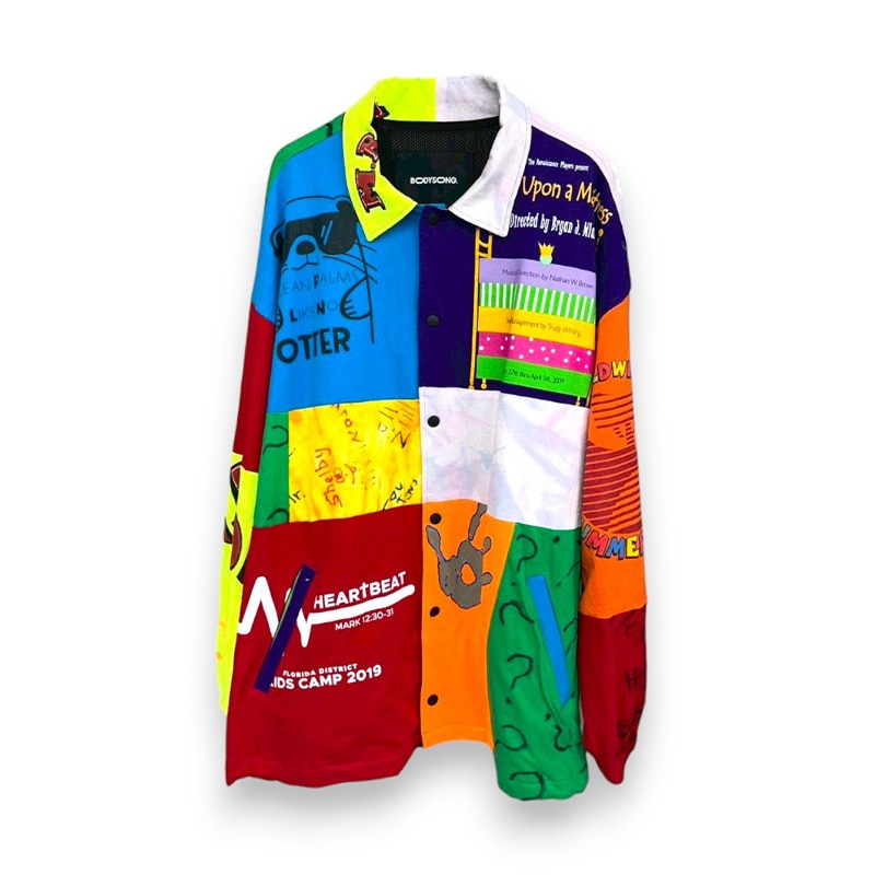 BODYSONG. / RECONSTRUCTED MULTICOLOR TEE JK