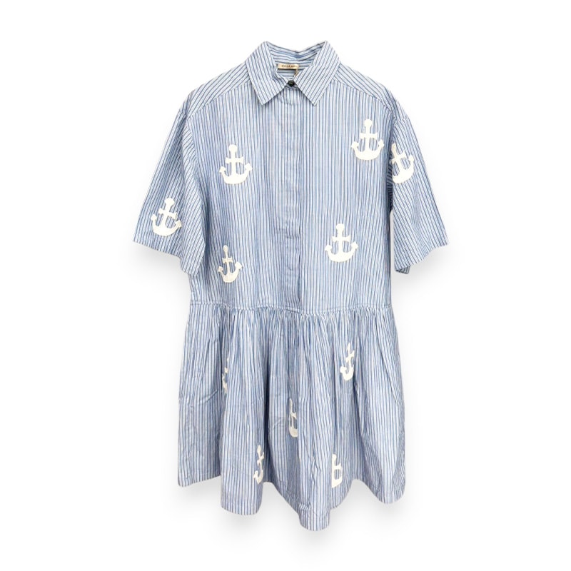 STELLA NOVA / Oversized Dress with embroidered Anchor