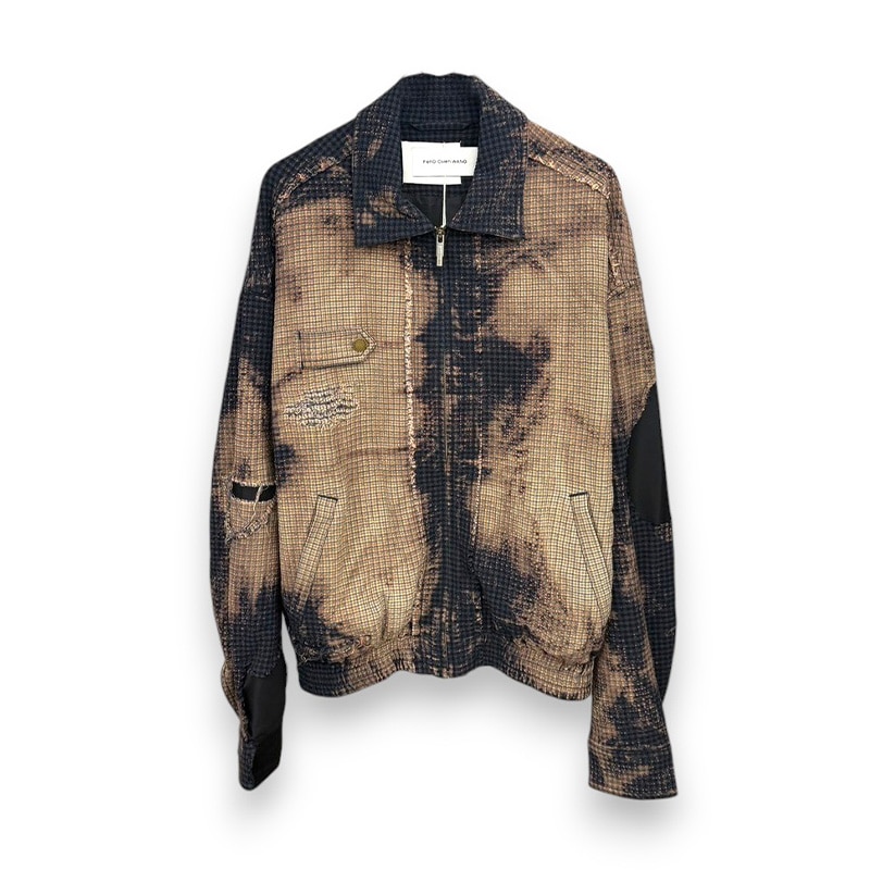 Feng Chen Wang / Decayed check jacket