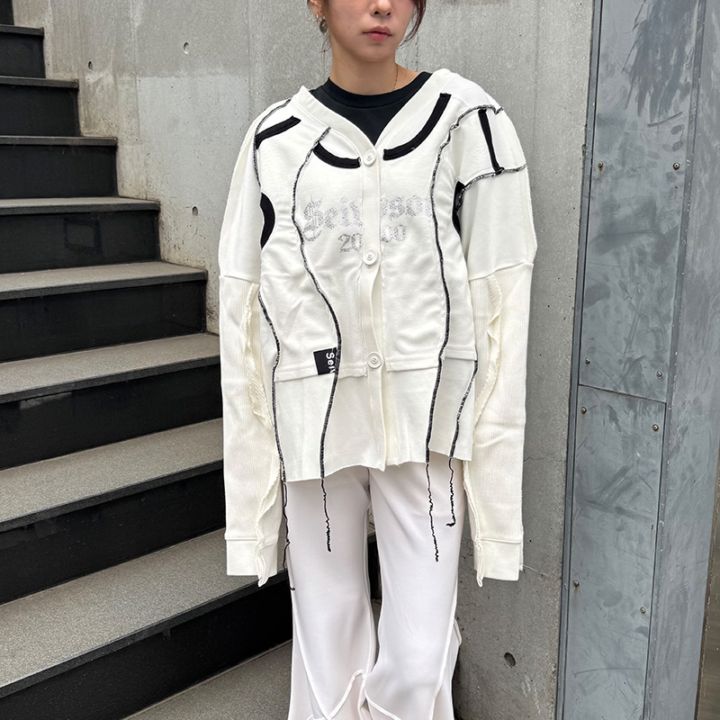 seivson / Fluid Sculptural Knit Cardigan