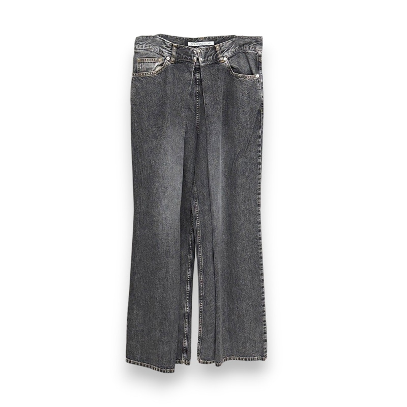 JOHN LAWRENCE SULLIVAN / JLS WASHED DENIM WIDE PANTS