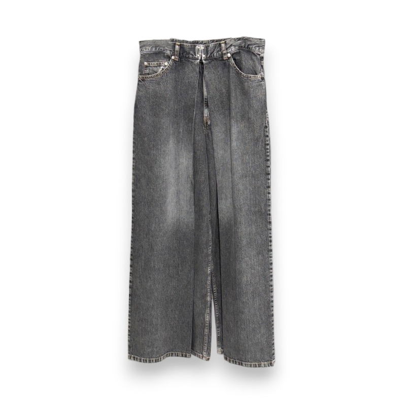 JOHN LAWRENCE SULLIVAN / JLS WASHED DENIM SUPER WIDE PANTS
