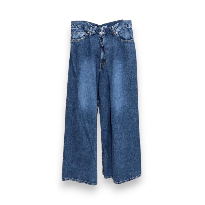JOHN LAWRENCE SULLIVAN / JLS WASHED DENIM SUPER WIDE PANTS