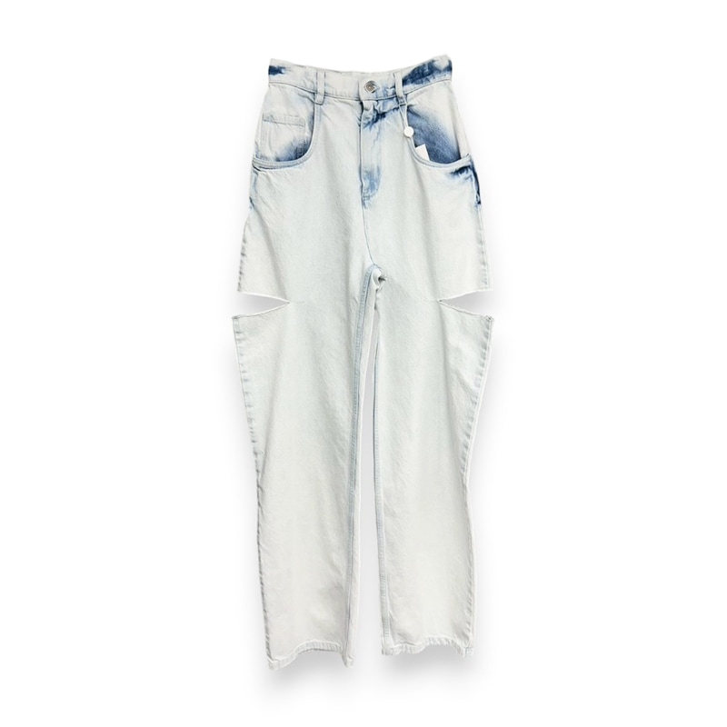 Maison Margiela / Super Bleach Wash Cut-Out Denim Pants