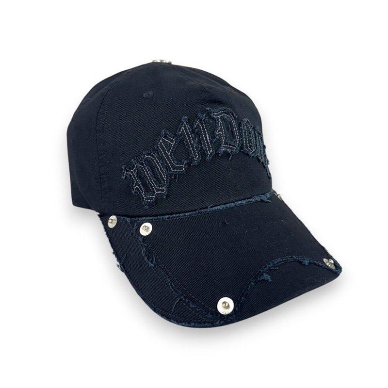 WE11DONE / GOTHIC LOGO VINTAGE BASEBALL CAP
