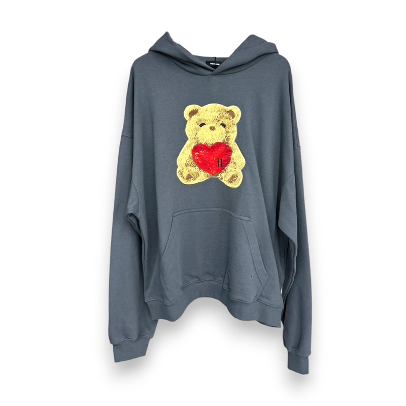 WE11DONE / TEDDY EMBROIDERY HOODIE