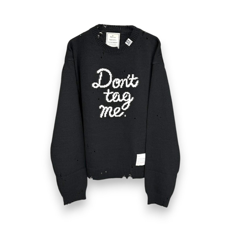 Maison MIHARA YASUHIRO / LETTERED KNIT PULLOVER