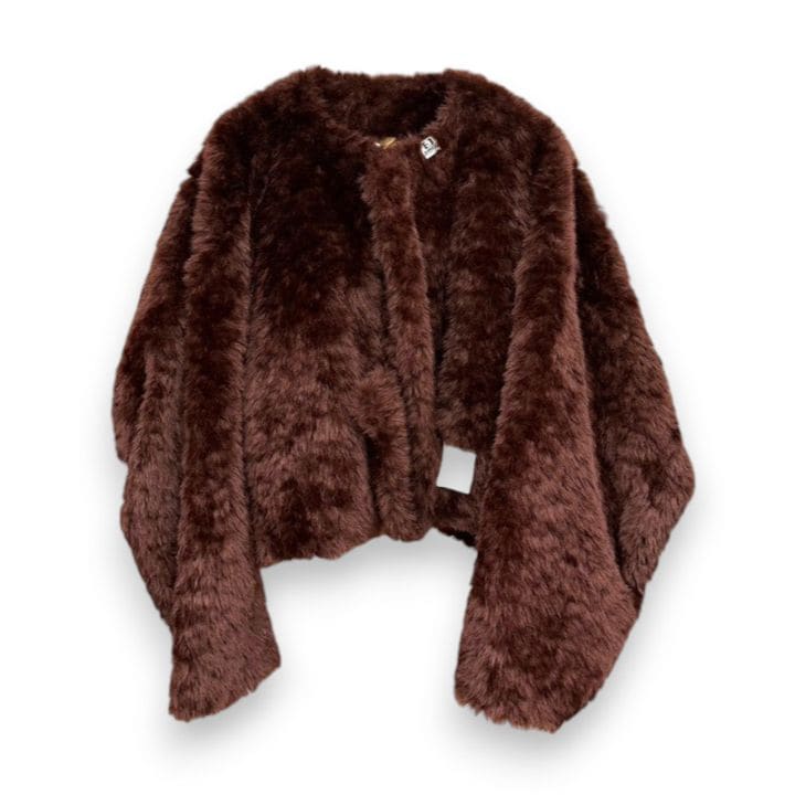 Maison MIHARA YASUHIRO / ROLL-UP HEM FAUX FUR BLOUSON
