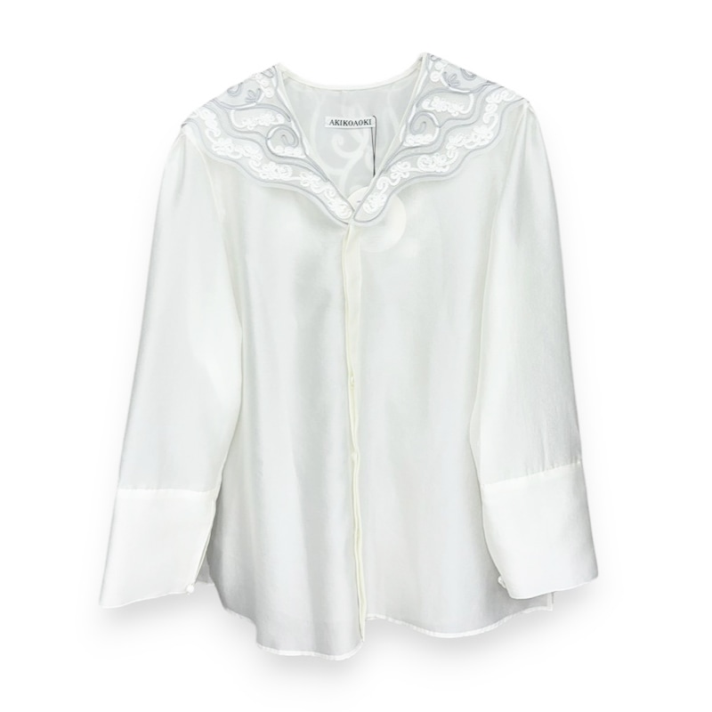 AKIKOAOKI / Lace collar blouse