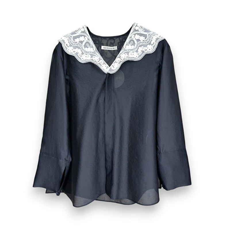 AKIKOAOKI / Lace collar blouse