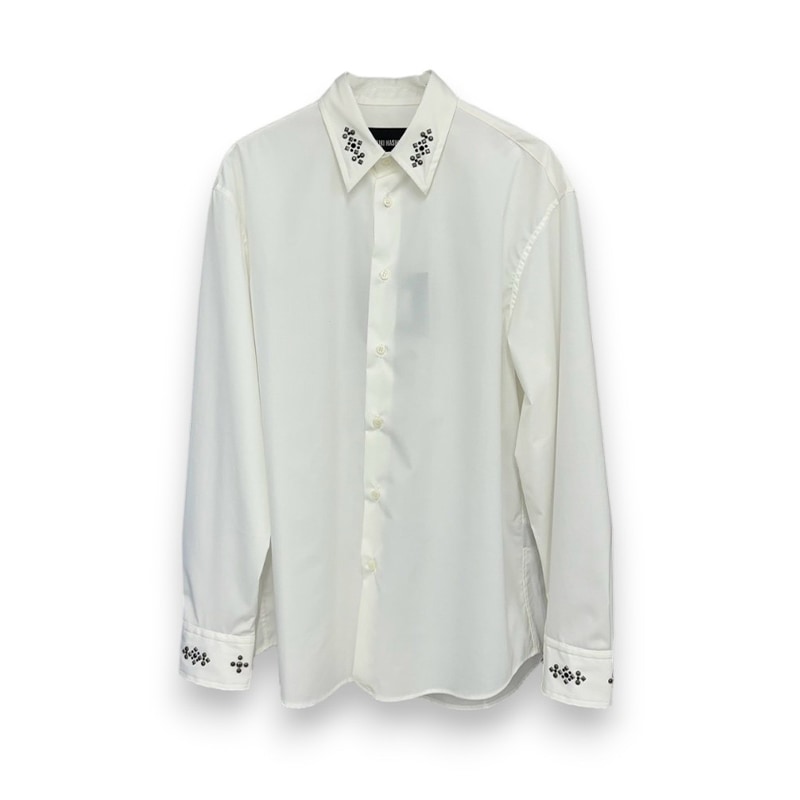 YUKI HASHIMOTO / STUDDED REGULAR COLLAR SHIRT