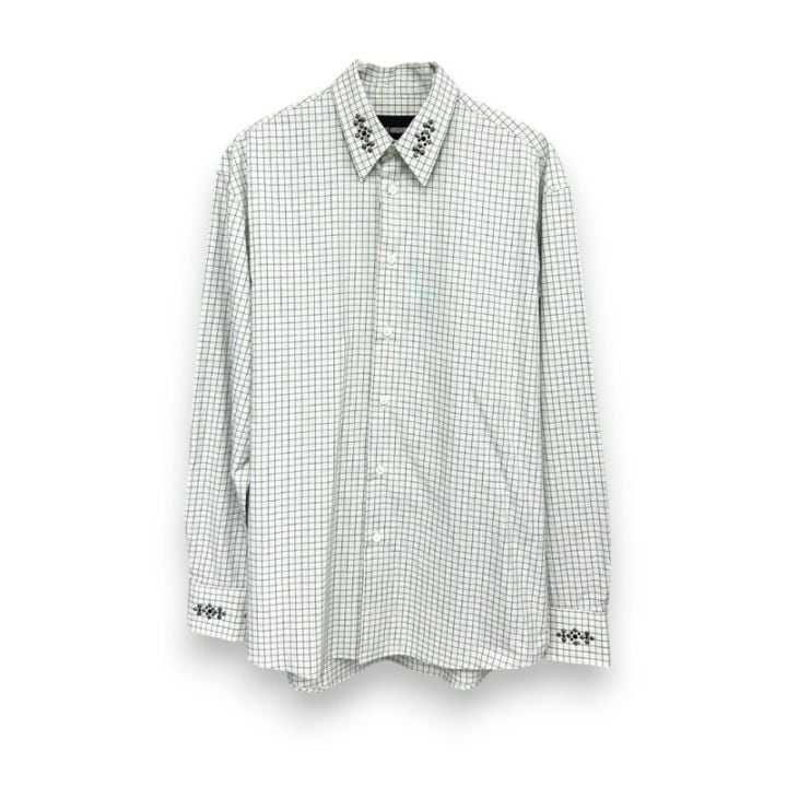 YUKI HASHIMOTO / STUDDED REGULAR COLLAR SHIRT