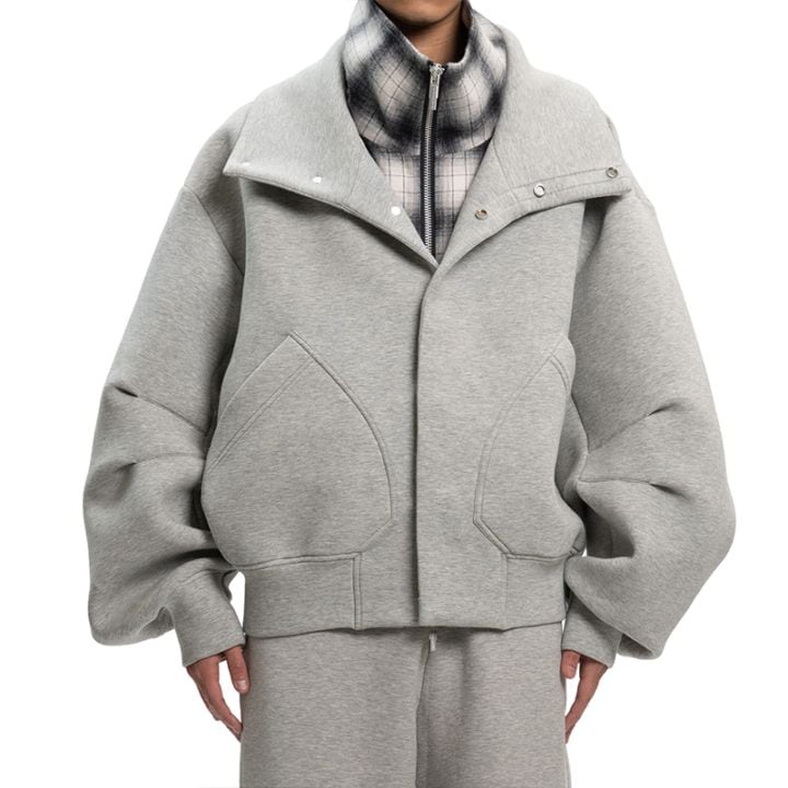 Feng Chen Wang / FCW Cargo Denim Jacket with Zip Fastening | MENS