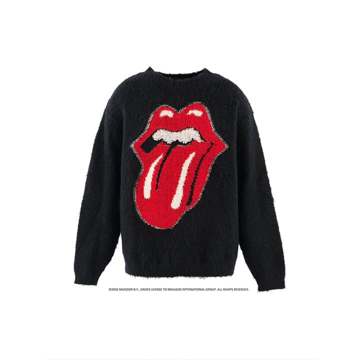 SAINT MICHAEL / TRS_CRW N KNIT/LIPS&TOHGUE