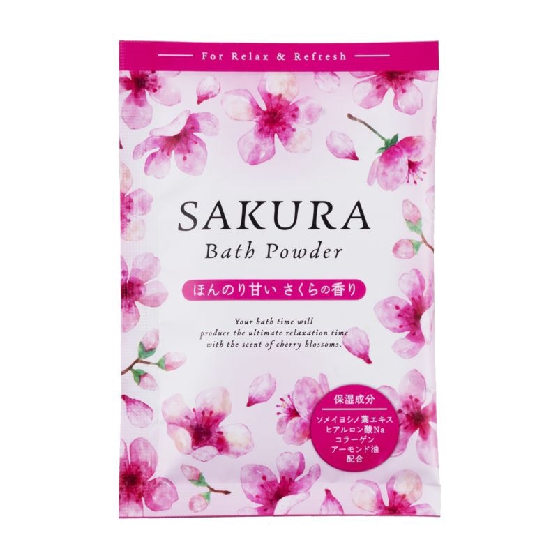 入浴剤　桜バスパウダー　20g　入数：600個　単価：26円　　　　　　　　　　　　