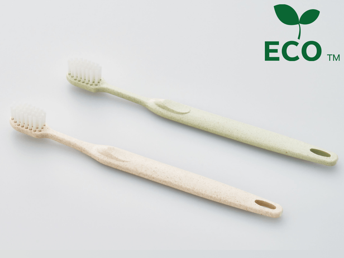 ハスク　歯ブラシセット　シオン28穴　グリーン　H35　5g　入数：2000個　単価：27円