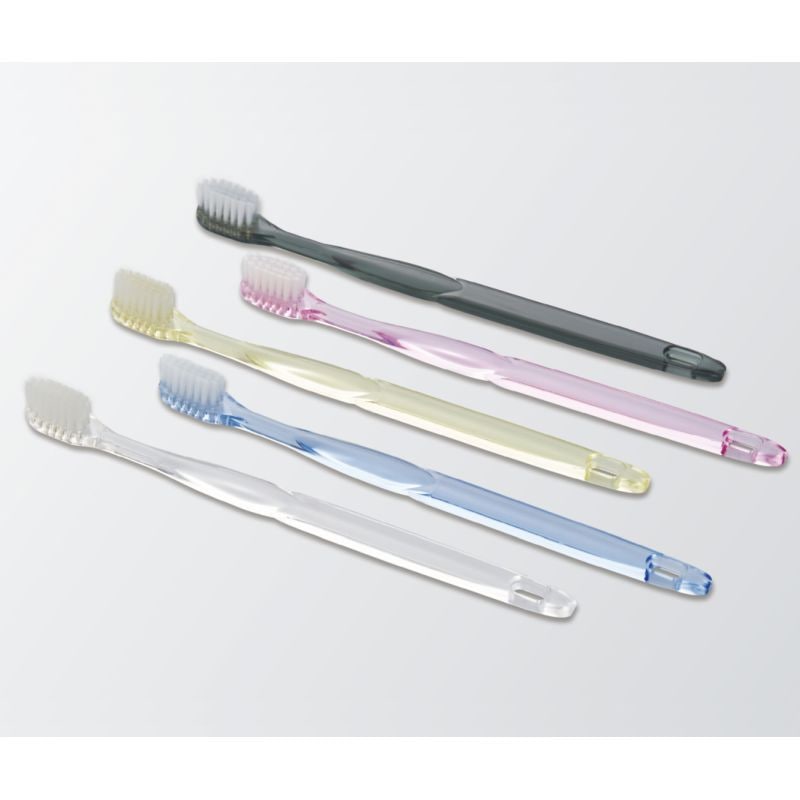 ミスティⅡ　歯ブラシセット　クレール 28穴 　クリアピンク　3g　入数：2000個　単価：20円