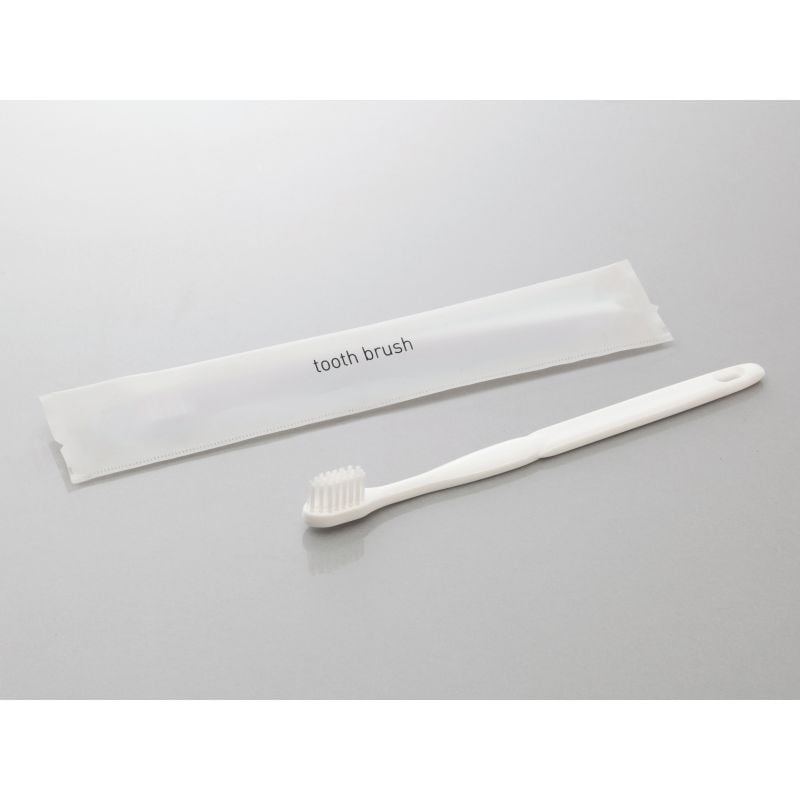 ミスティⅡ　歯ブラシセット　シオンアルファ28穴 　ホワイト　3g　入数：2000個　単価：18.5円