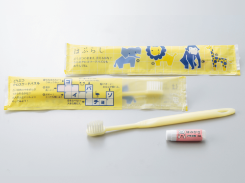 Mr.FRIENDLY 子供用歯ブラシセット 19穴 3gいちご味 入数：250個 単価