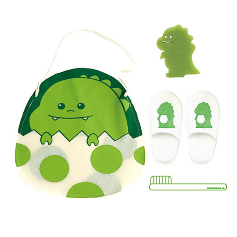 お子さま用アメニティセット　恐竜　不織布ポーチ入り　入数：100個　単価：220円