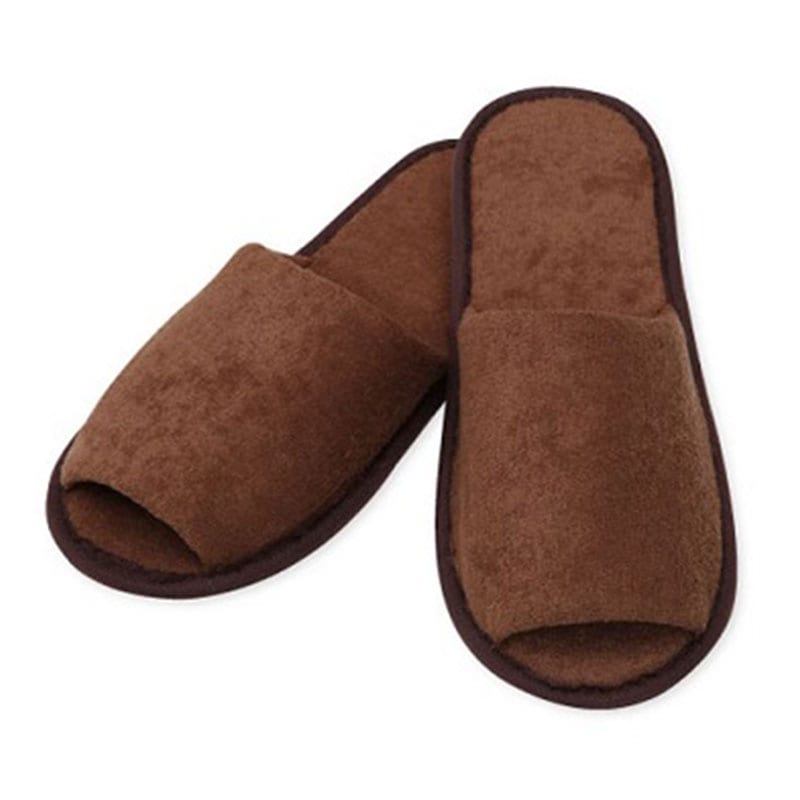 スリッパ　茶（袋入）　入数：150個　単価：100円