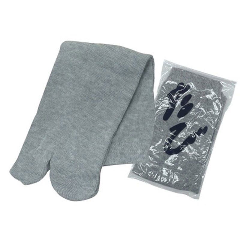 足袋　踵付　グレー - スリッパ2位商品