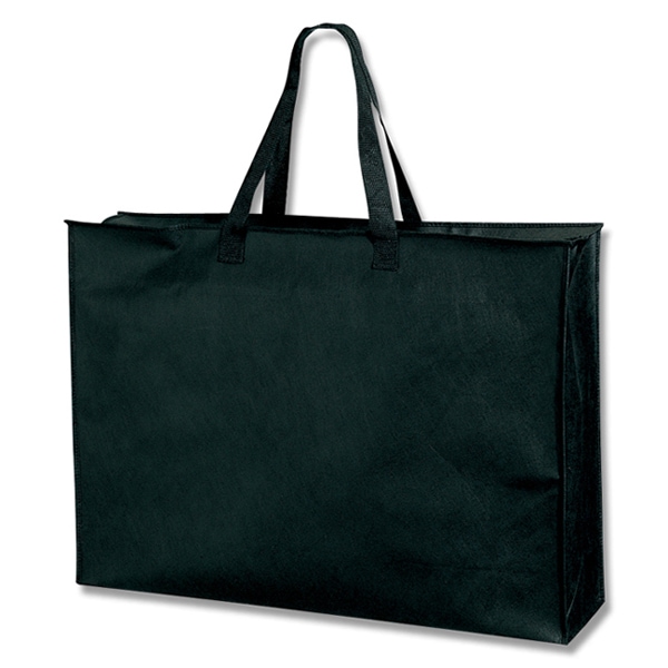 ヘイコー 不織布袋  Fバッグ チャック付 3L 黒  5枚入/袋×10袋 (合計50枚入)