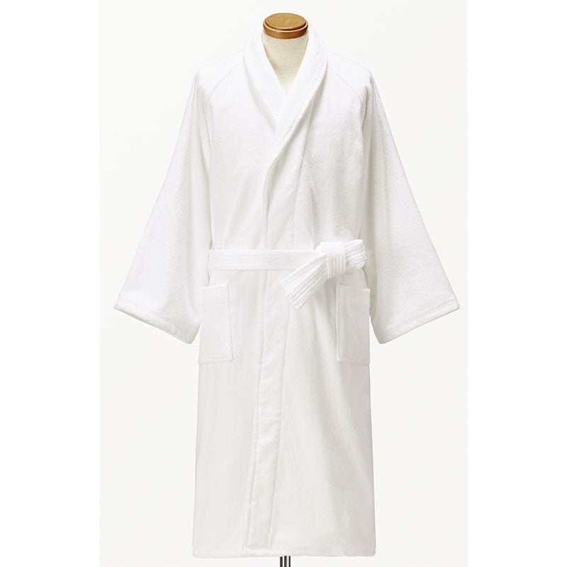 高級業務用バスローブ ホワイト 約115㎝（着丈）
