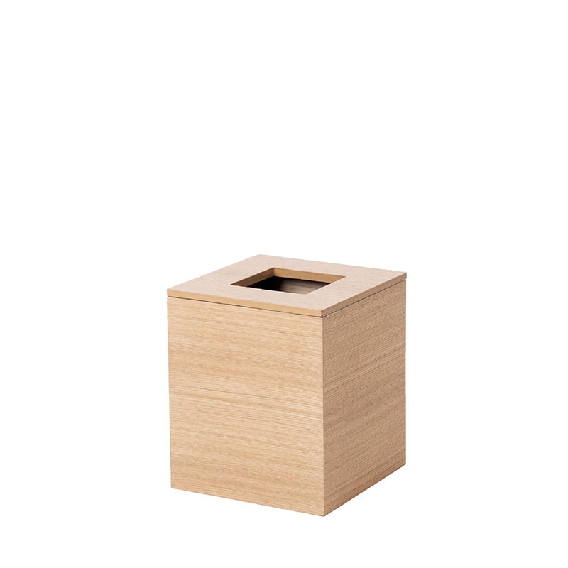 木製ごみ入れ　S　ゴミ箱　ナチュラル　サイズ：W180×D180×H210mm