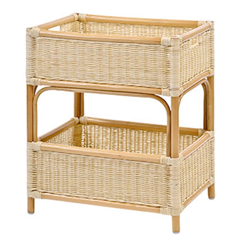 ラタン　ランドリー　ナチュラル　Y602N　サイズ：W510×D380×H610mm