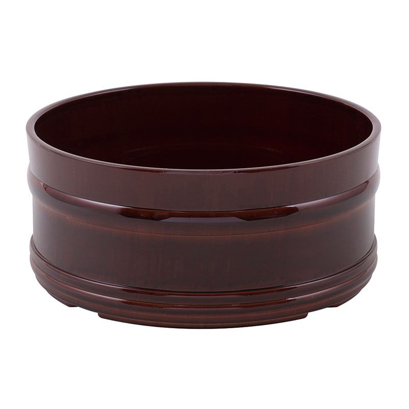 湯桶　摺漆風　サイズ：φ220 x H100mm　入数：2個　単価：2920円