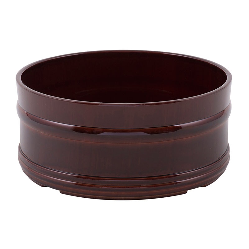 湯桶　摺漆風　サイズ：φ220 x H100mm　入数：2個　単価：2920円