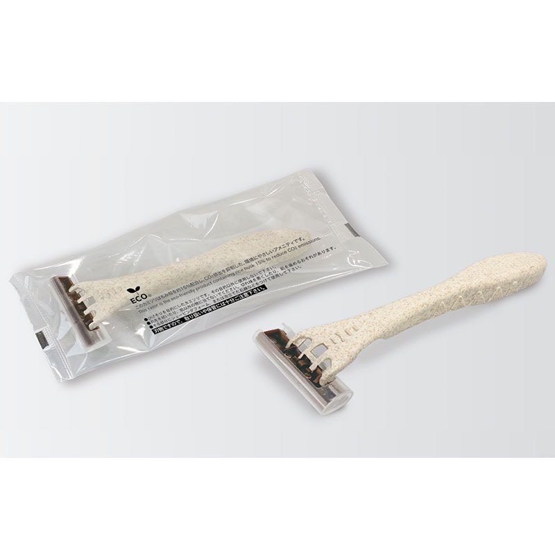 e-クリアシリーズ　カミソリ　ファルコンH15　籾殻15%　3枚刃首振り・スムーサー付き 　入数：1800個　単価：26円