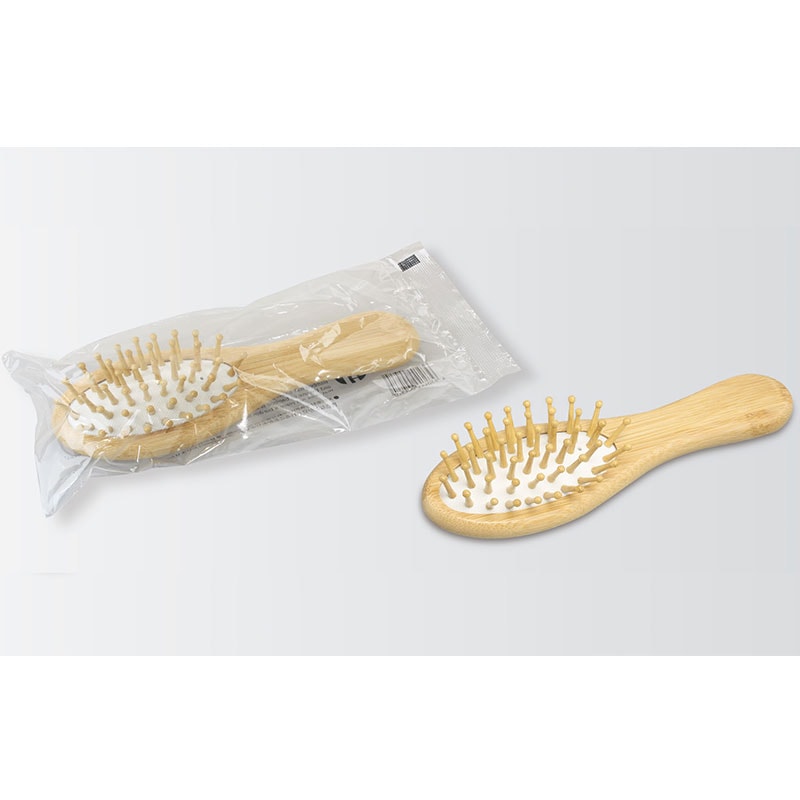 e-クリアシリーズ　クッションヘアーブラシ B100　竹製 　入数：400個　単価：155円